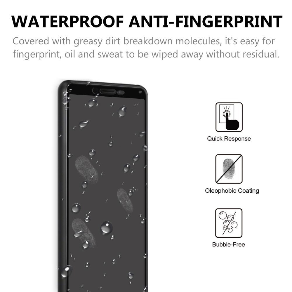  Sony Xperia 10 II - Heltäckande Skärmskydd