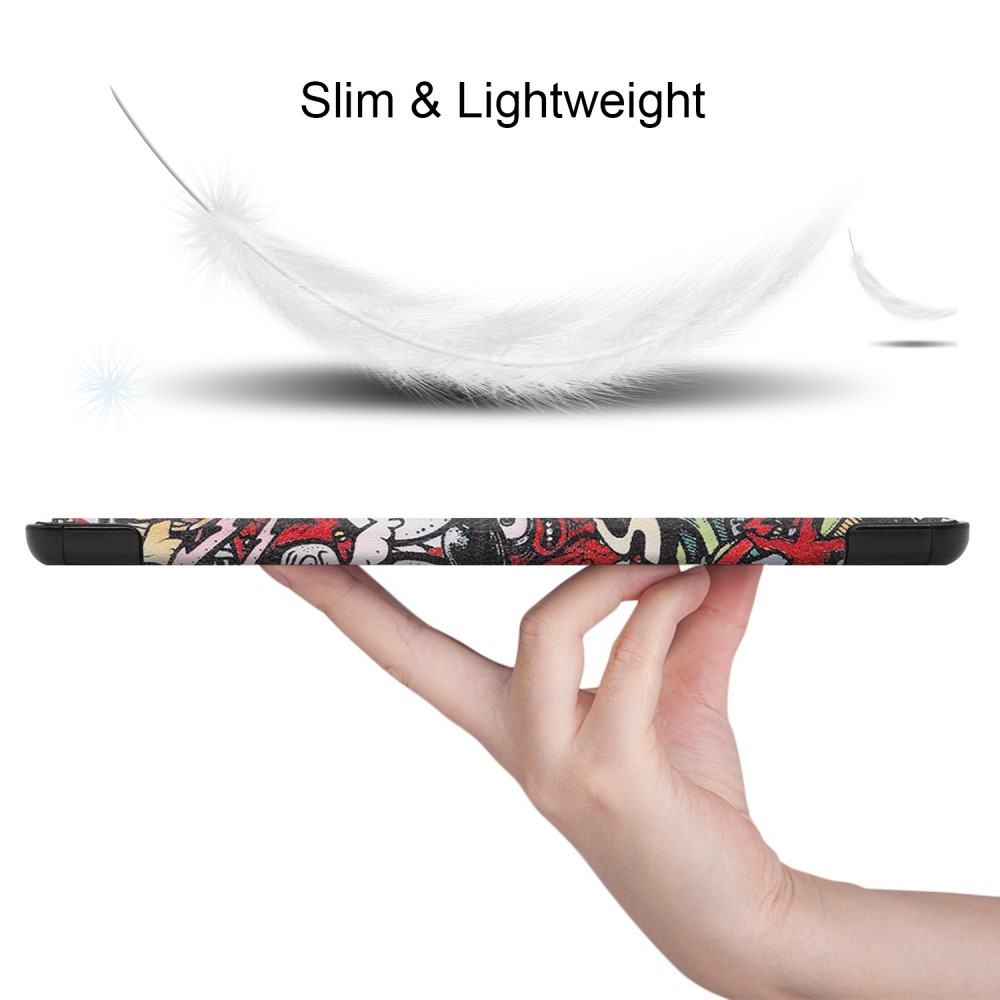  Samsung Galaxy Tab S6 Lite - Tri-Fold Fodral - Graffiti