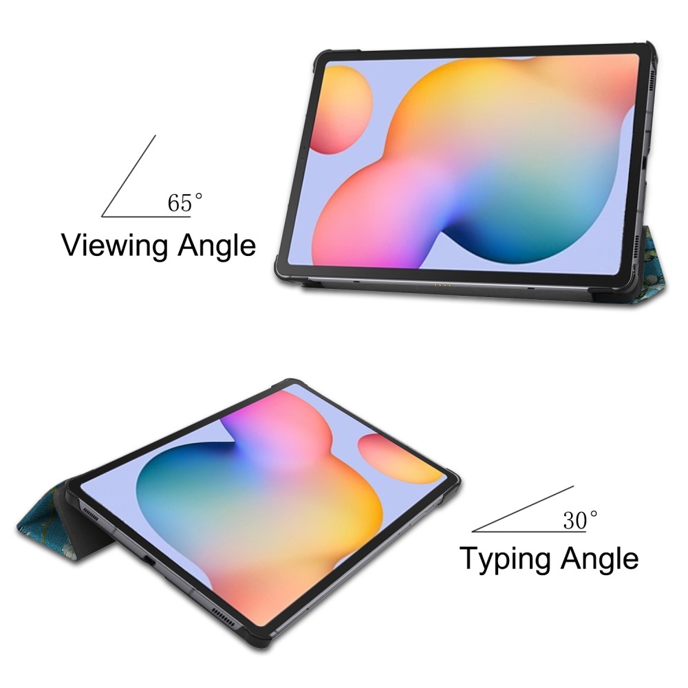  Samsung Galaxy Tab S6 Lite - Tri-Fold Fodral - Peach Blossom