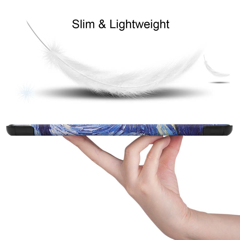  Samsung Galaxy Tab S6 Lite - Tri-Fold Fodral - Brush Painting