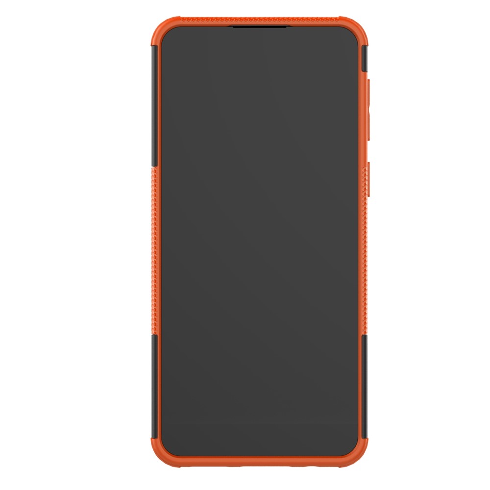  Samsung Galaxy A21 - Ultimata Stöttåliga Skalet med Stöd - Orange