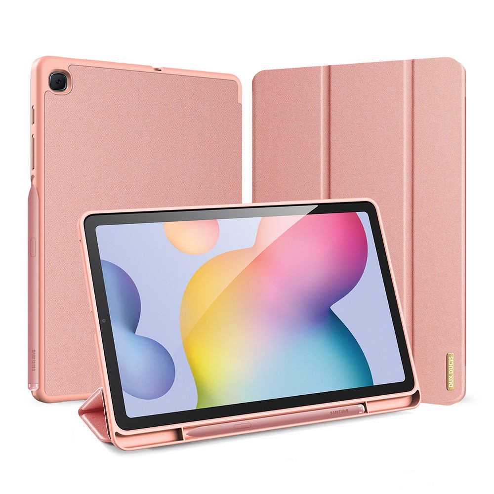 DUX DUCIS Samsung Galaxy Tab S6 Lite - DUX DUCIS Domo Tri-Fold Fodral - Roséguld