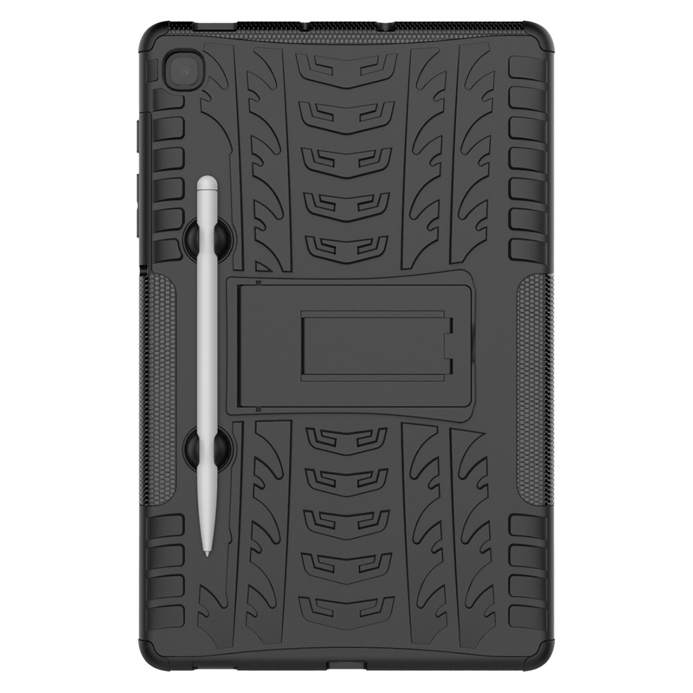  Samsung Galaxy Tab S6 Lite Skal Rugged Kickstand Armor Svart