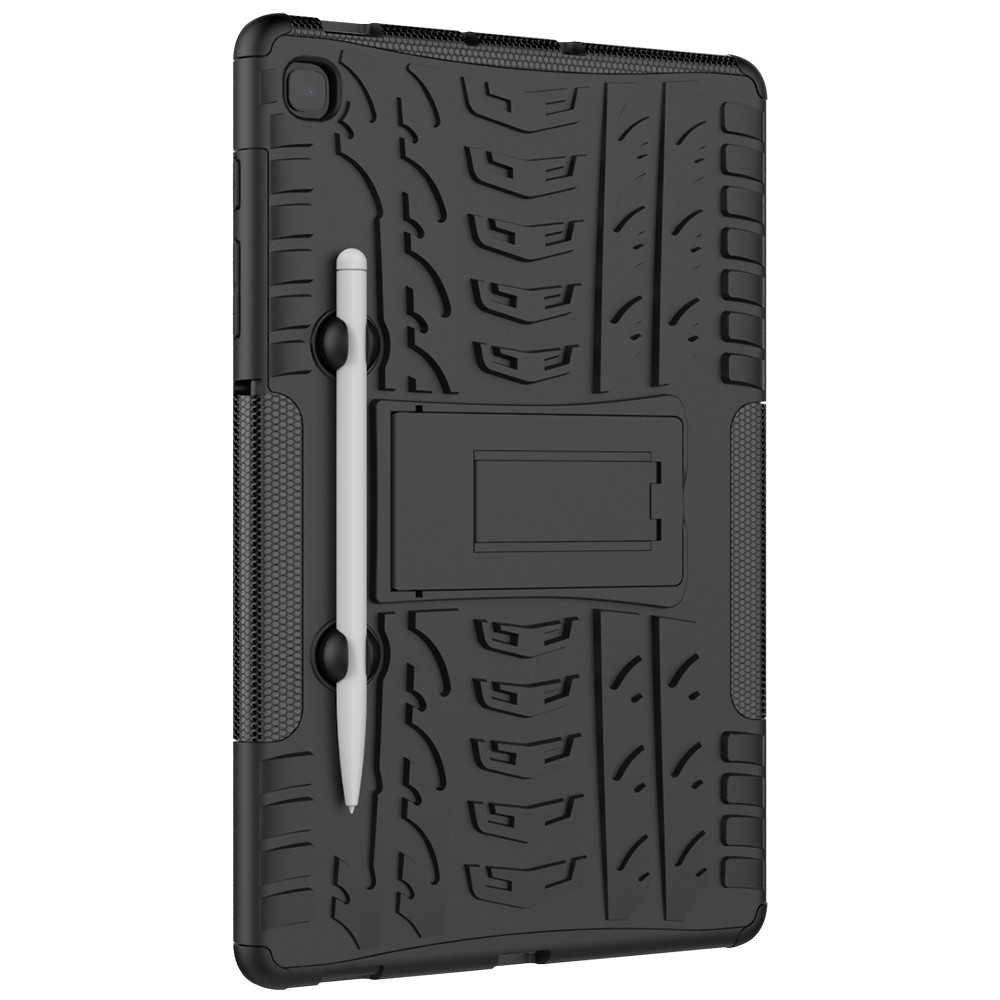  Samsung Galaxy Tab S6 Lite Skal Rugged Kickstand Armor Svart