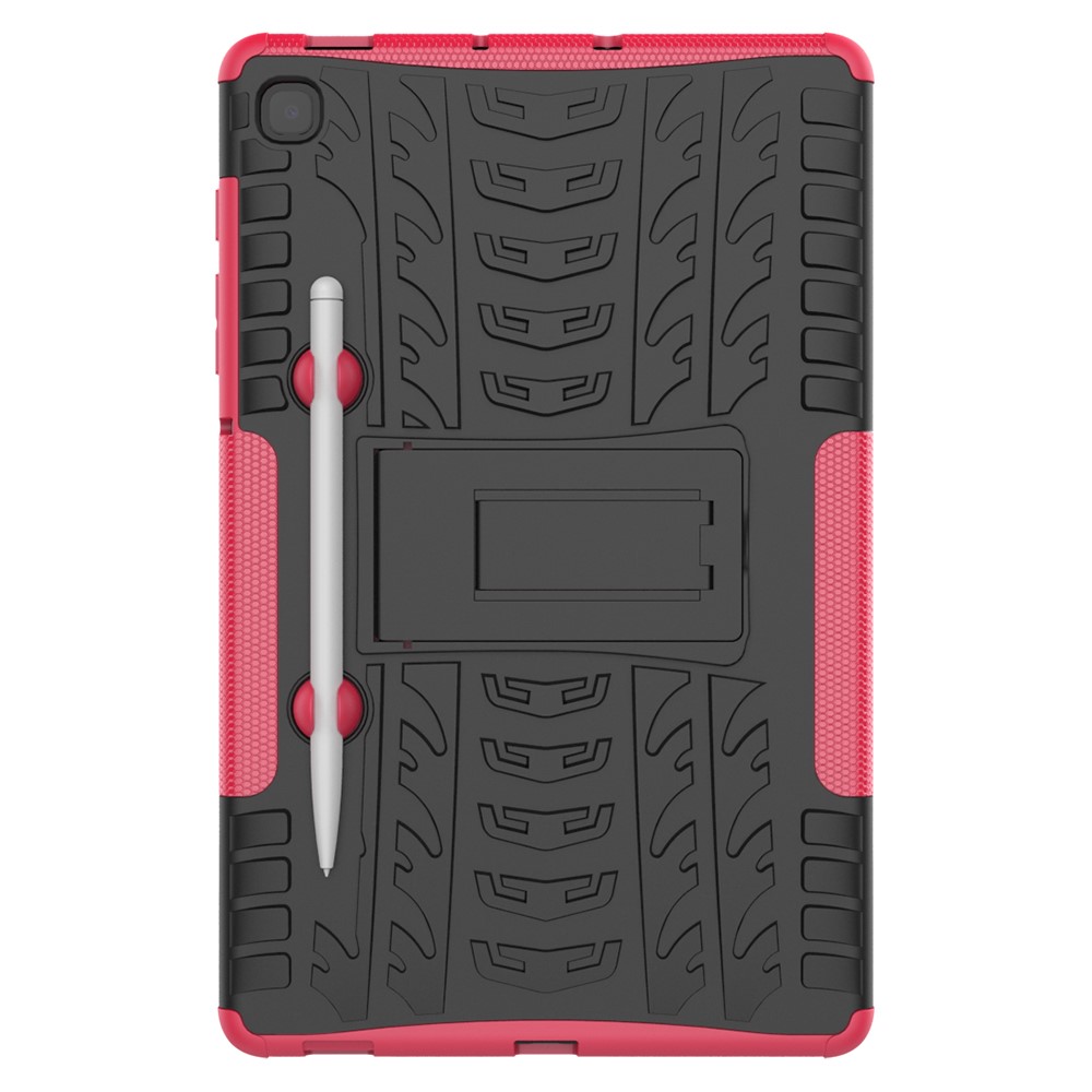  Samsung Galaxy Tab S6 Lite Skal Rugged Kickstand Armor Rosa