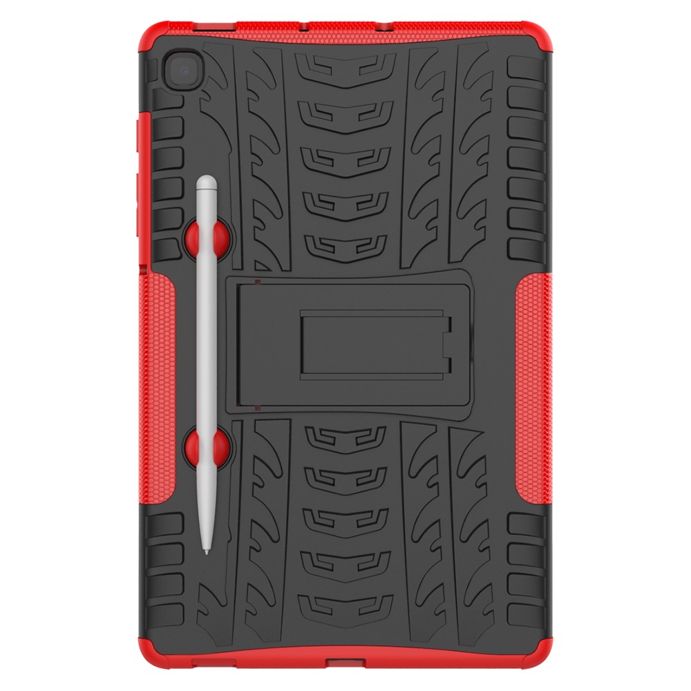  Samsung Galaxy Tab S6 Lite Skal Rugged Kickstand Armor Röd