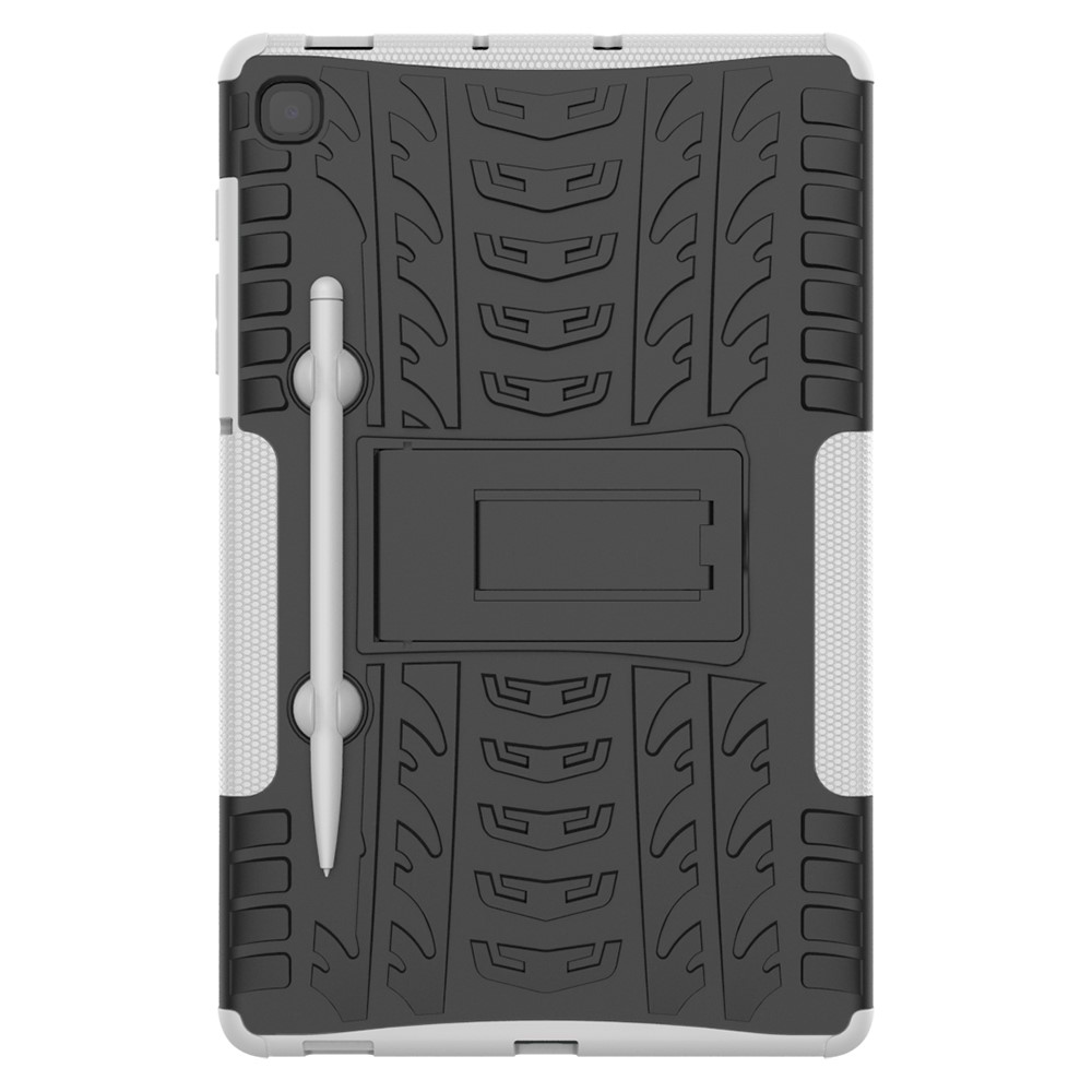  Samsung Galaxy Tab S6 Lite Skal Rugged Kickstand Armor Vit
