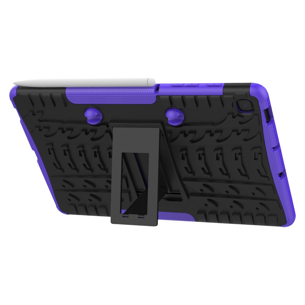  Samsung Galaxy Tab S6 Lite Skal Rugged Kickstand Armor Lila