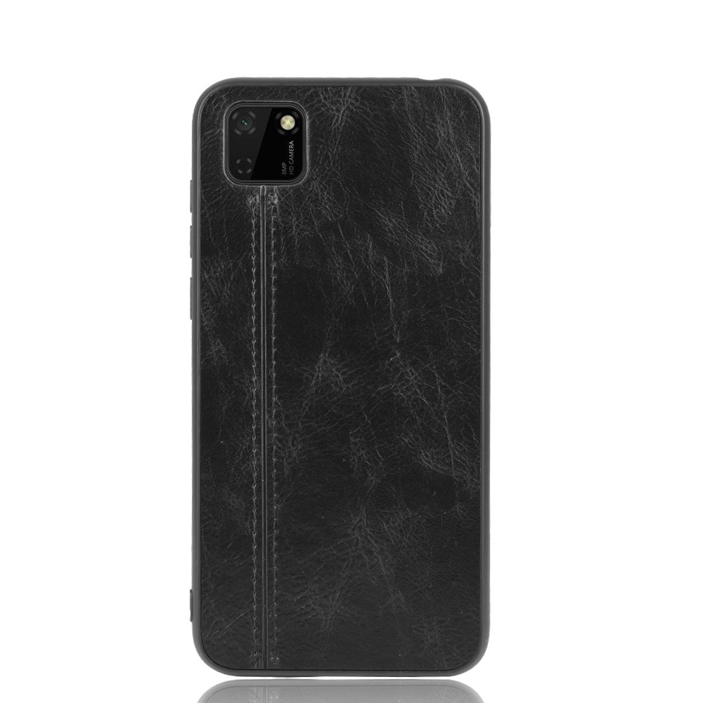  Huawei Y5p - Hybrid Läder Skal - Svart