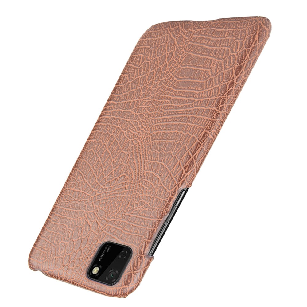  Huawei Y5p - Krokodil Mönster Skal - Brun
