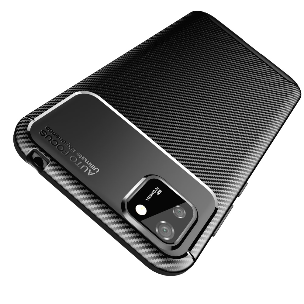  Huawei Y5p - Kolfiber Textur Skal - Svart