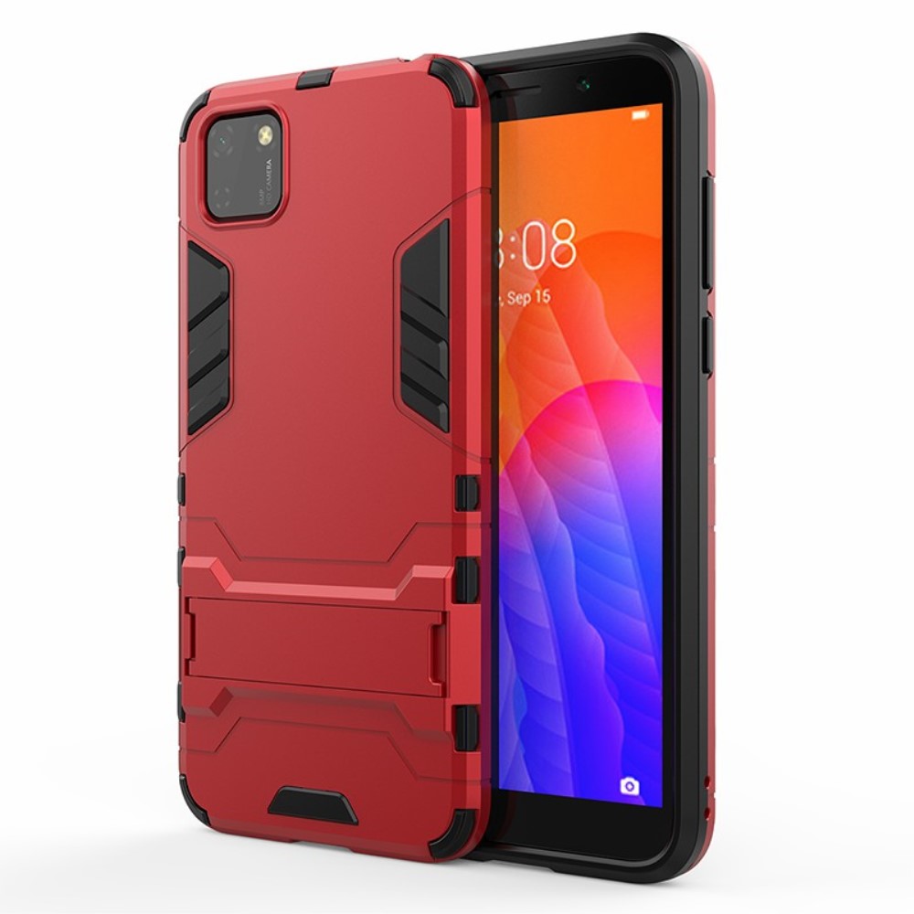  Huawei Y5p - Hybrid Skal med Kickstand - Röd