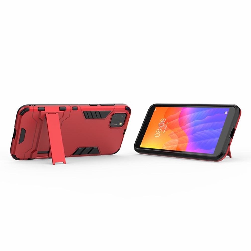  Huawei Y5p - Hybrid Skal med Kickstand - Röd