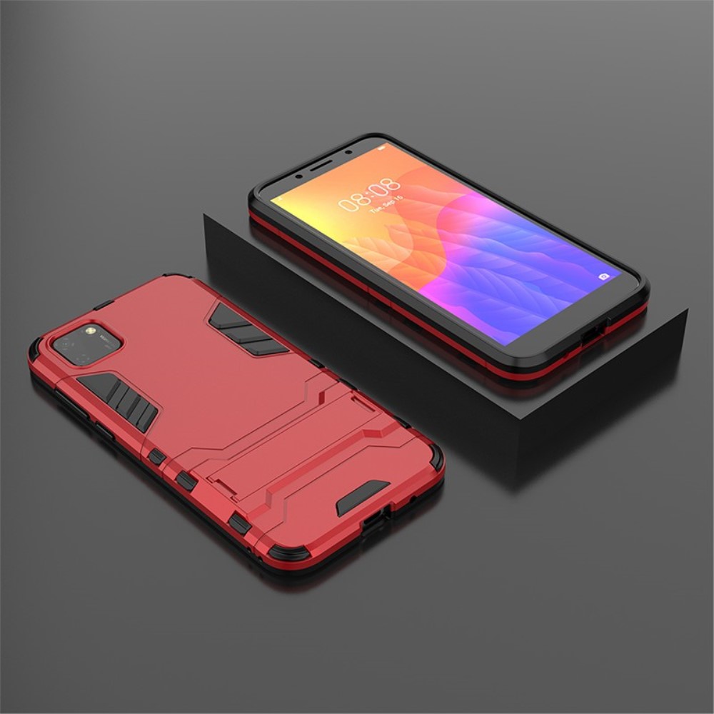  Huawei Y5p - Hybrid Skal med Kickstand - Röd