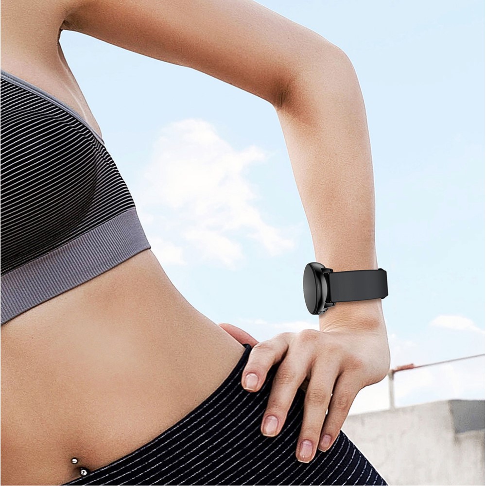  Silikon Armband Smartwatch - Svart (22 mm)