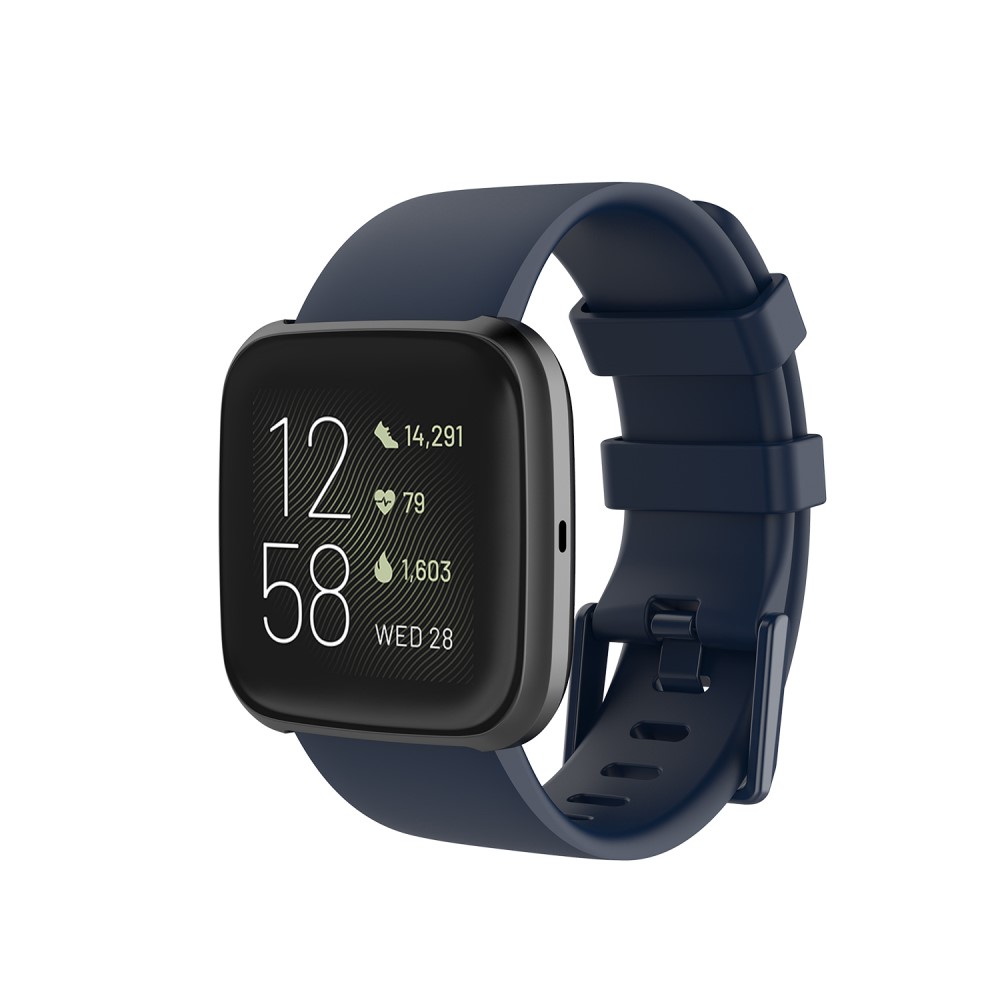  Silikon Armband Fitbit Versa 2/Versa Lite - Mörk Blå