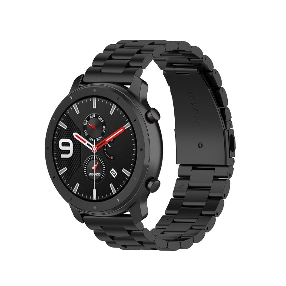  Lyxigt Metallarmband I Rostfritt Stål - Svart (20 mm)