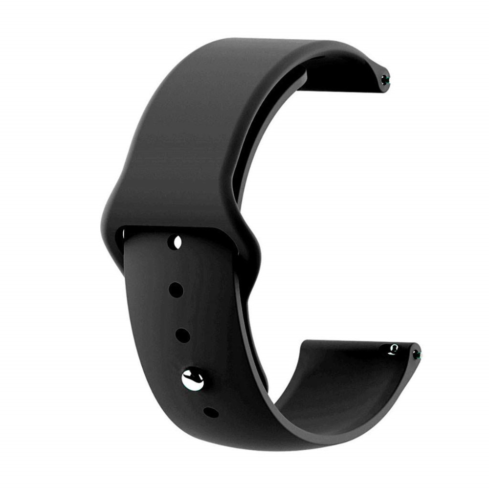  Silikon Armband För Smartwatch - Svart (22 mm)