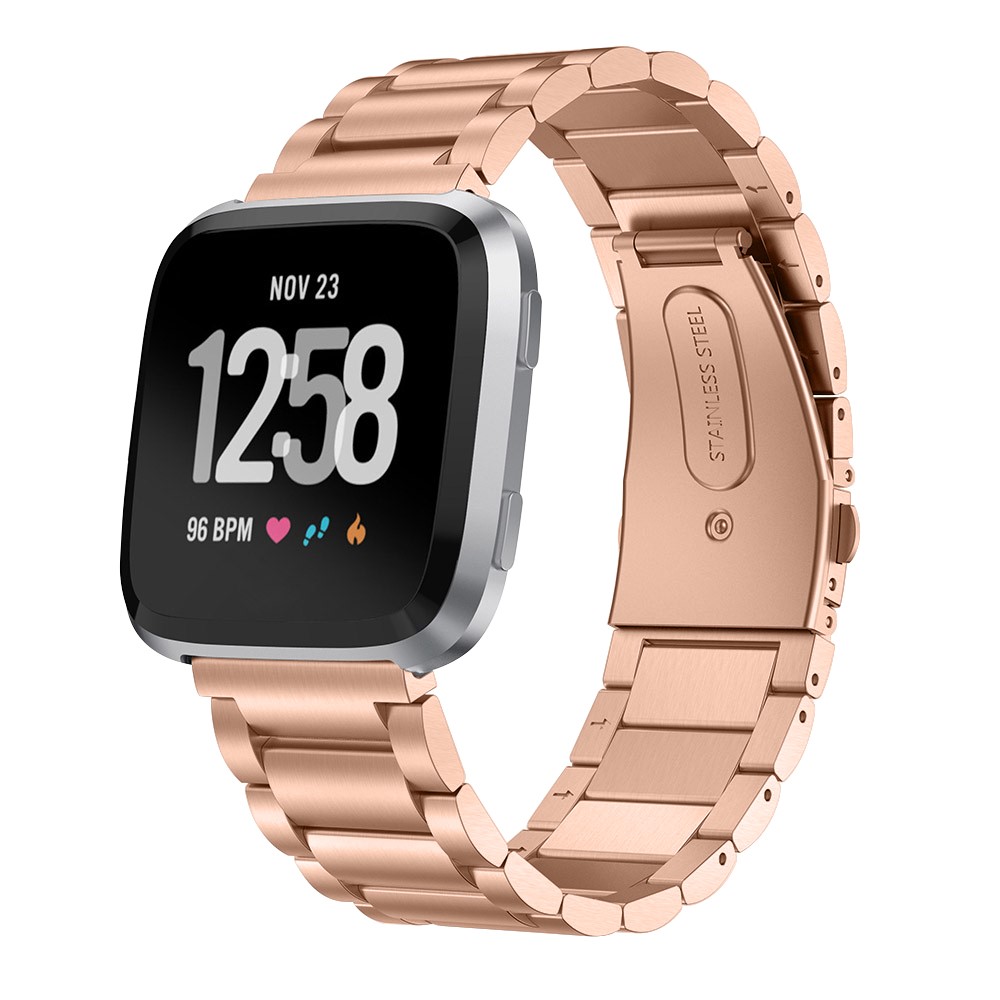  Lyxigt Metallarmband Fitbit Versa/Versa 2 - Roséguld