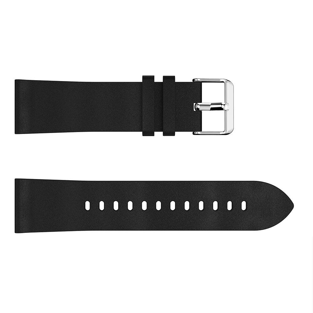  Äkta Läder Armband - Svart (22mm)