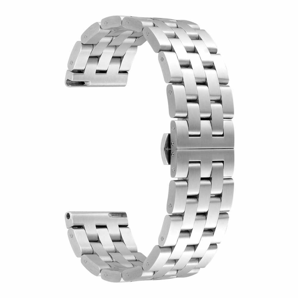  Lyxigt Metallarmband I Rostfritt Stål - Silver (22mm)