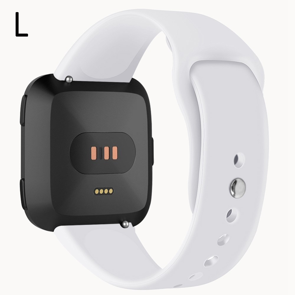  Silikon Armband Fitbit Versa/Versa 2/Versa Lite - Vit