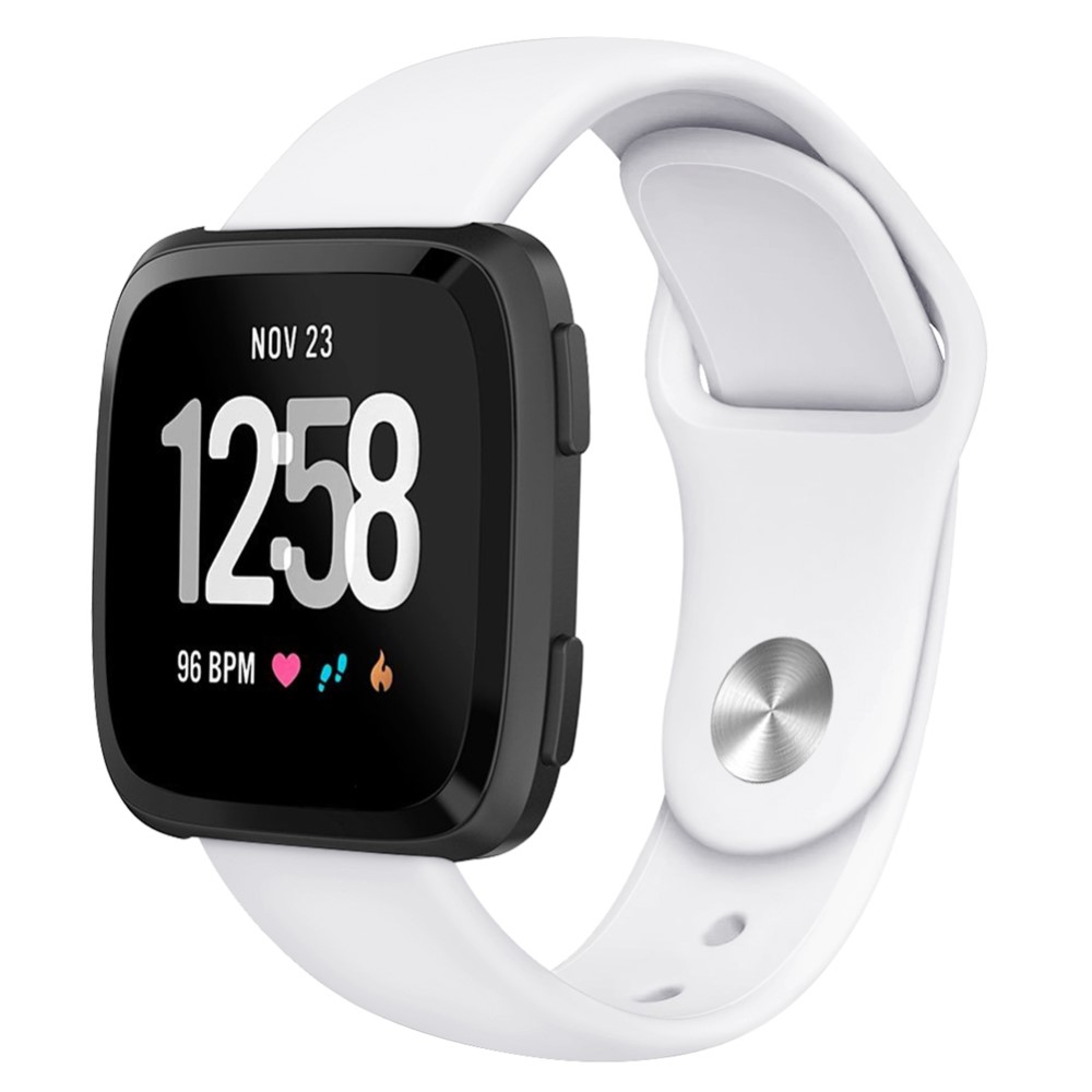  Silikon Armband Fitbit Versa/Versa 2/Versa Lite - Vit