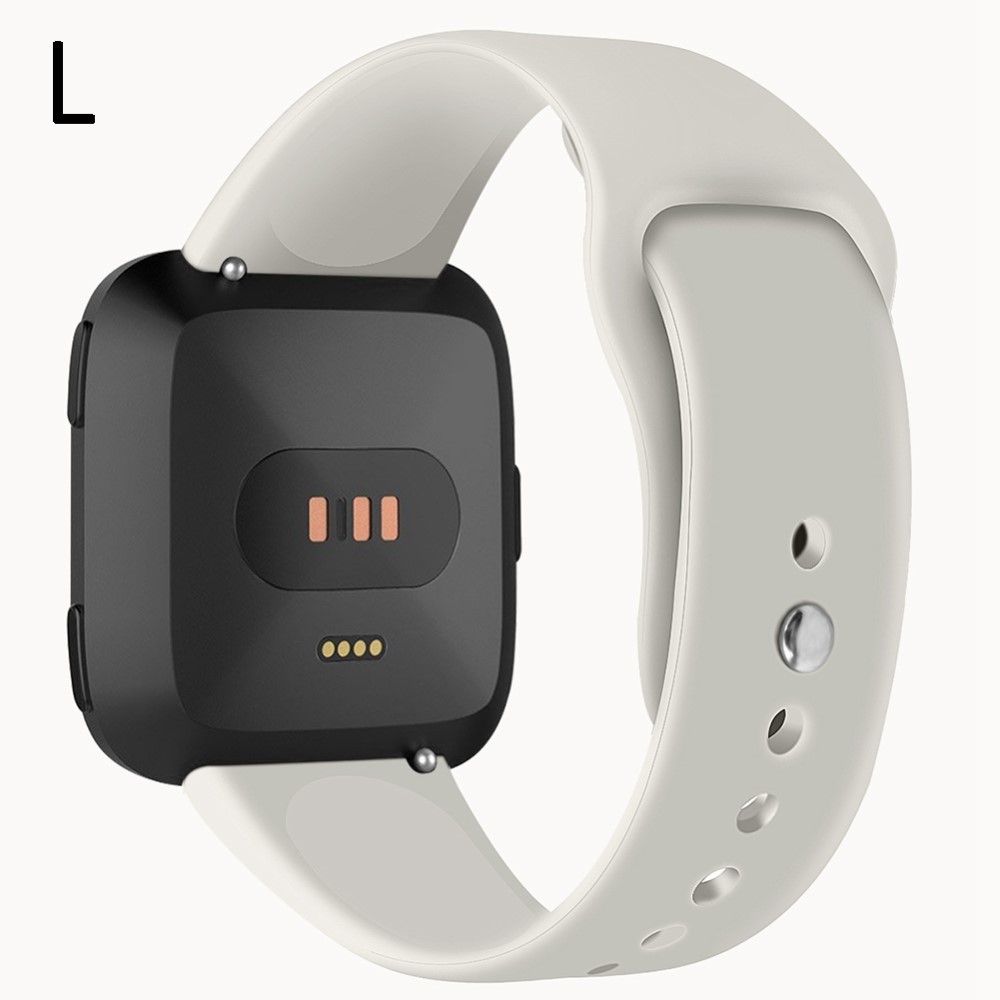  Silikon Armband Fitbit Versa/Versa 2/Versa Lite - Ljus Beige