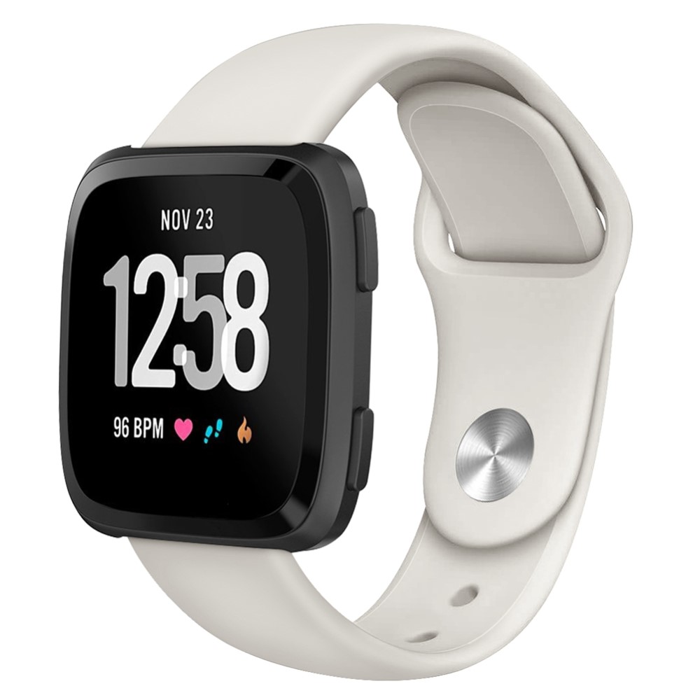  Silikon Armband Fitbit Versa/Versa 2/Versa Lite - Ljus Beige