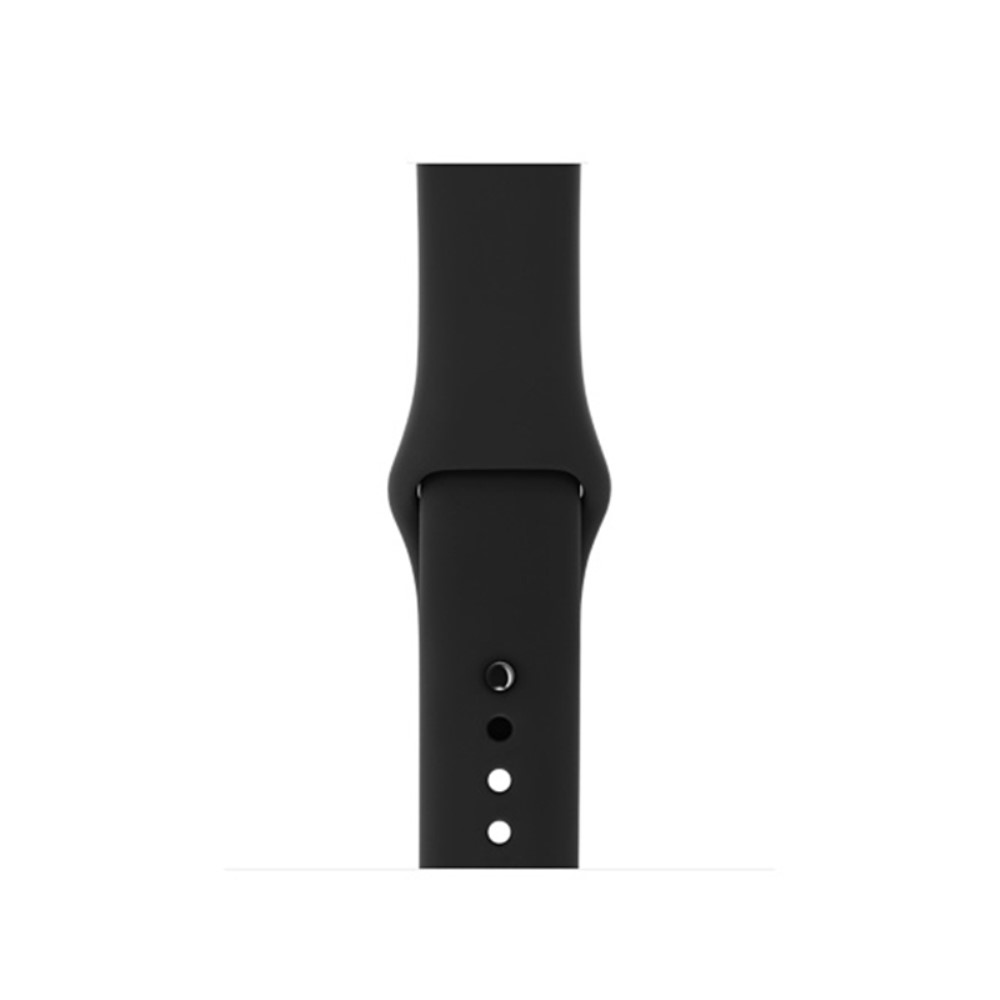  Silikon Armband Apple Watch 42/44/45/46/49 mm Svart (M/L)