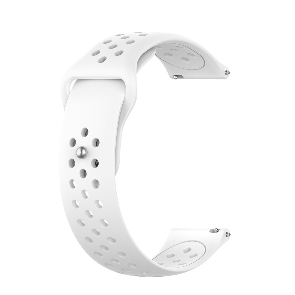  Ihåligt Silikon Träningsarmband - Vit (22mm)
