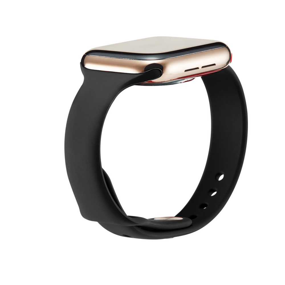 Silikon Armband Apple Watch 42/44/45/46/49 mm Svart