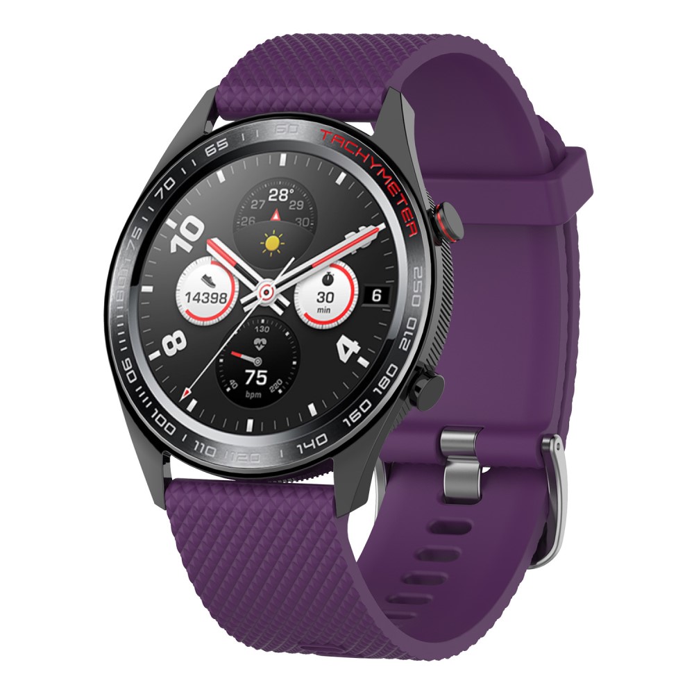  Diamond Silikon Armband För Smartwatch - Lila (22mm)