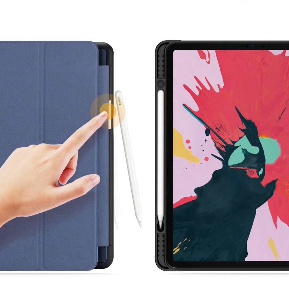 DUX DUCIS iPad Pro 12.9 2018/2020/2021 DUX DUCIS DOMO Series Tri-Fold Fodral - Mörk Blå