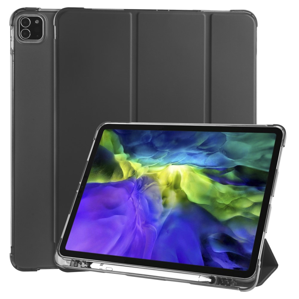  iPad Pro 12.9 (2018/2020) - Tri-Fold med pennhållare - Svart