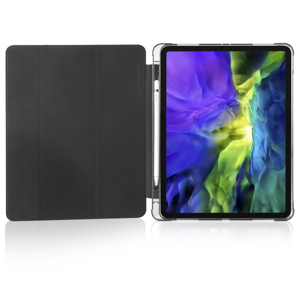  iPad Pro 12.9 (2018/2020) - Tri-Fold med pennhållare - Svart