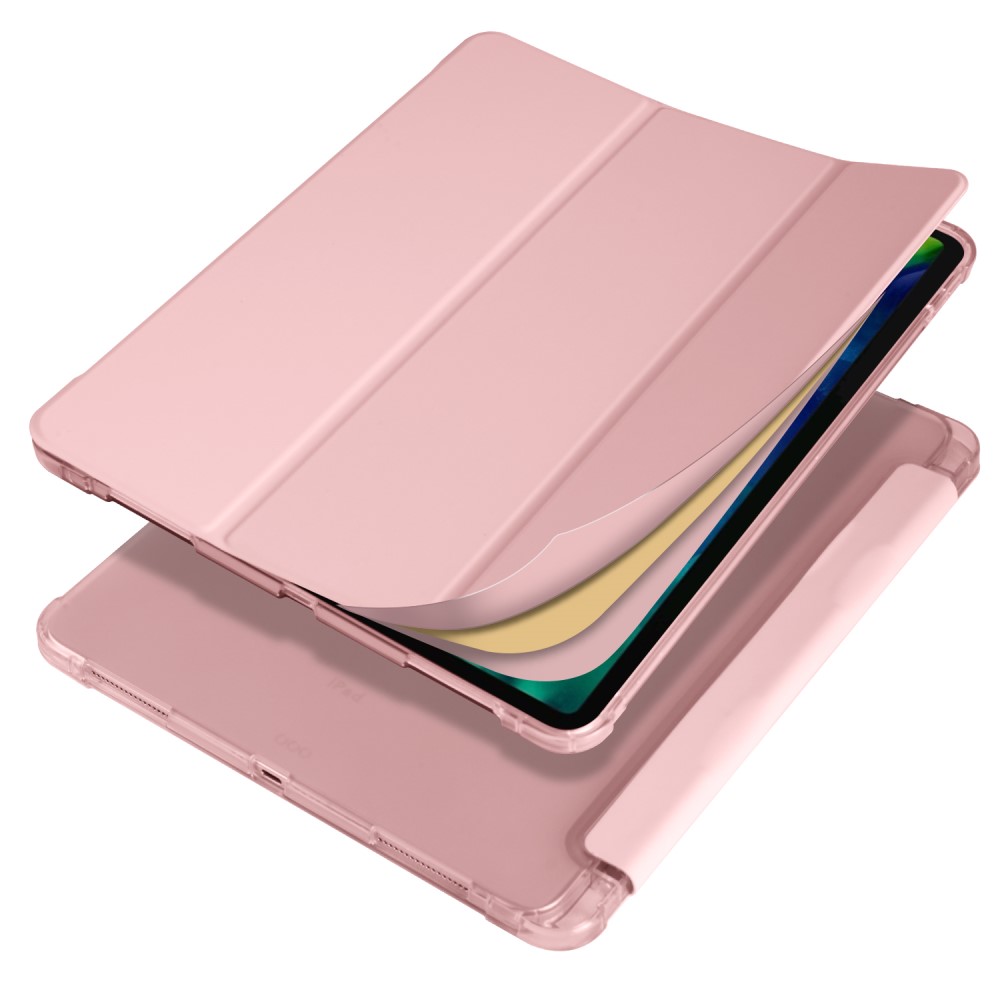  iPad Pro 12.9 (2018/2020) - Tri-Fold med pennhållare - Roséguld