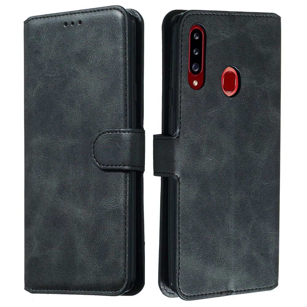  Samsung Galaxy A20s - Plånboksfodral - Svart