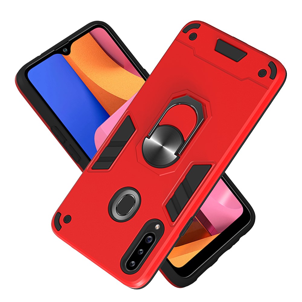  Samsung Galaxy A20s - Ring Skal - Röd