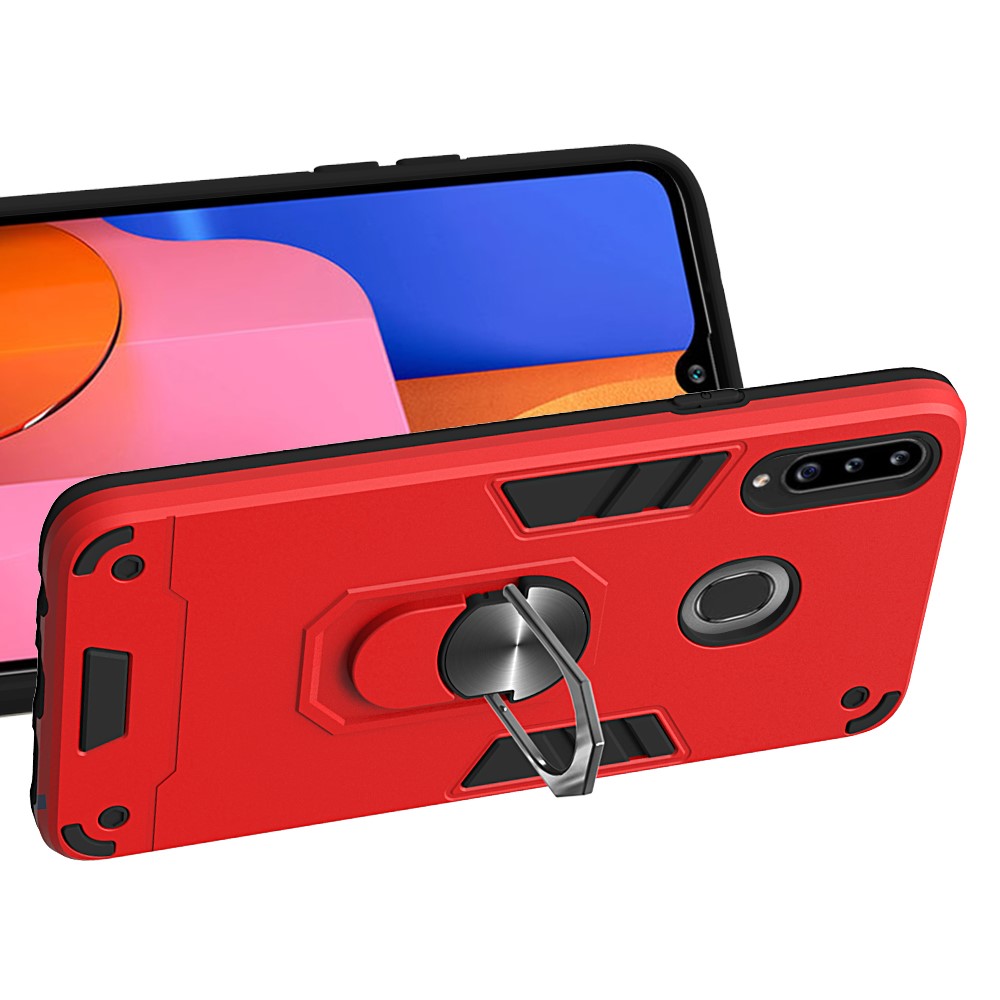  Samsung Galaxy A20s - Ring Skal - Röd