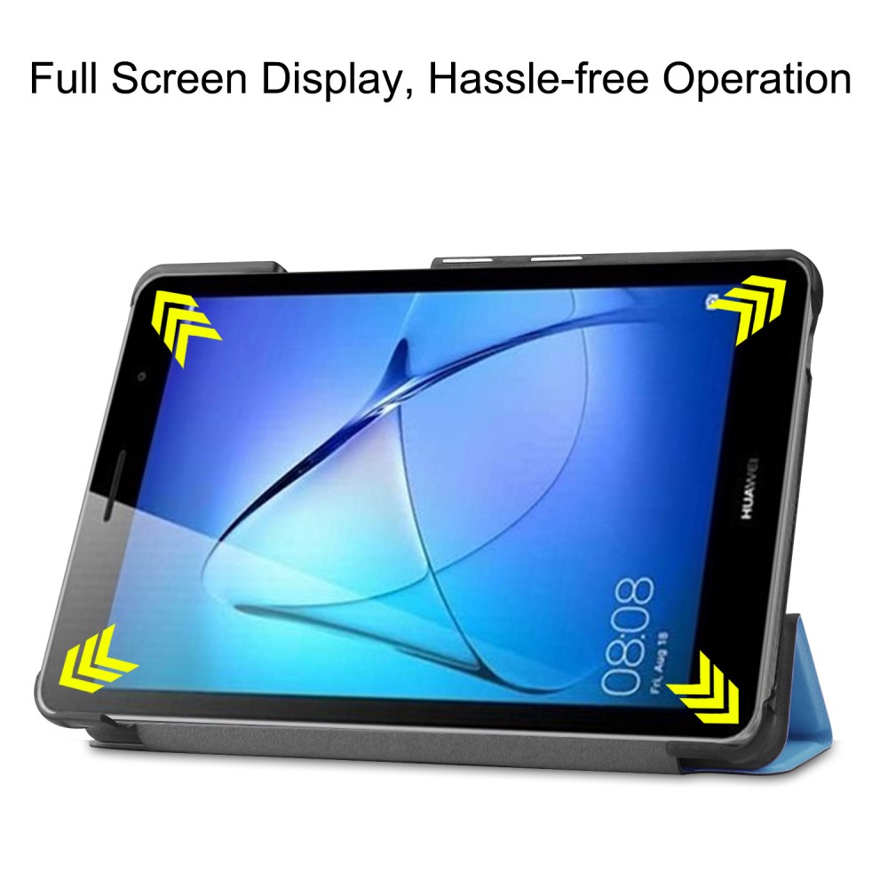  Huawei MatePad T8 - Tri-Fold Fodral - Ljus Blå