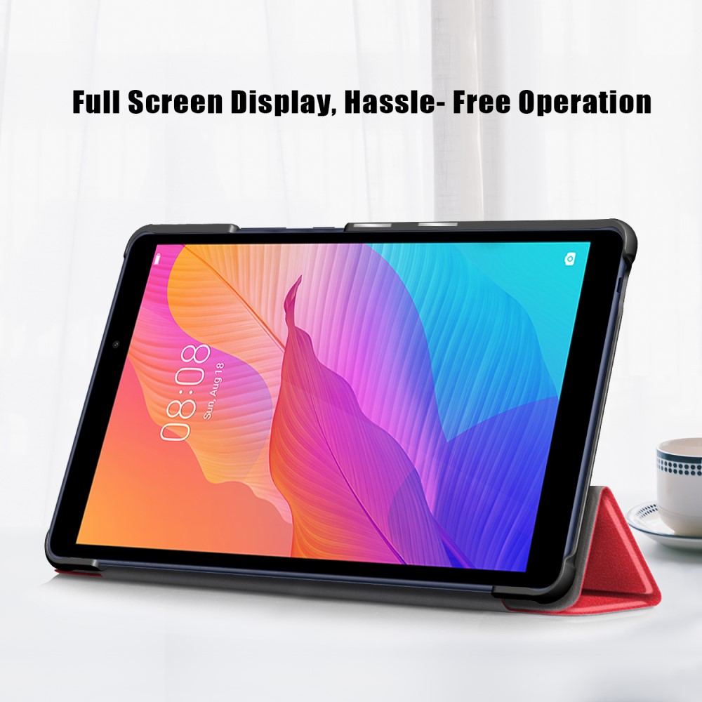  Huawei MatePad T8 - Tri-Fold Fodral - Röd