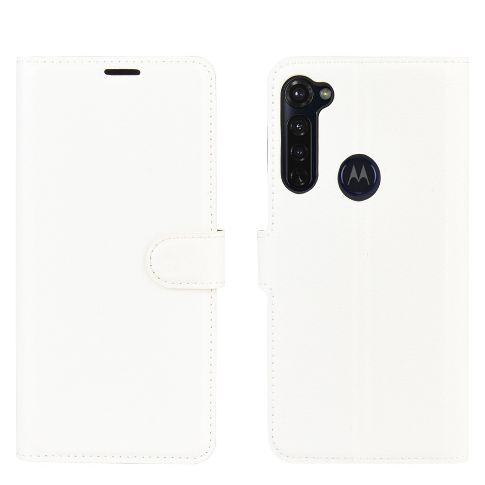 Motorola Moto G Pro - Litchi Plånboksfodral - Vit