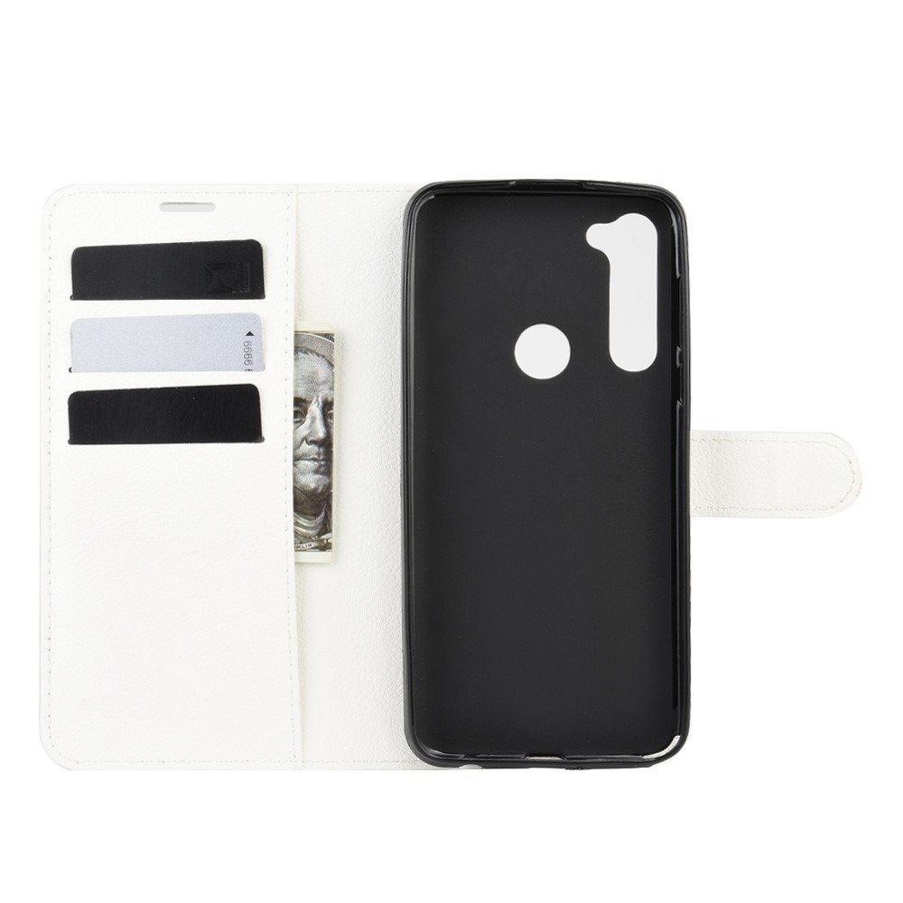  Motorola Moto G Pro - Litchi Plånboksfodral - Vit