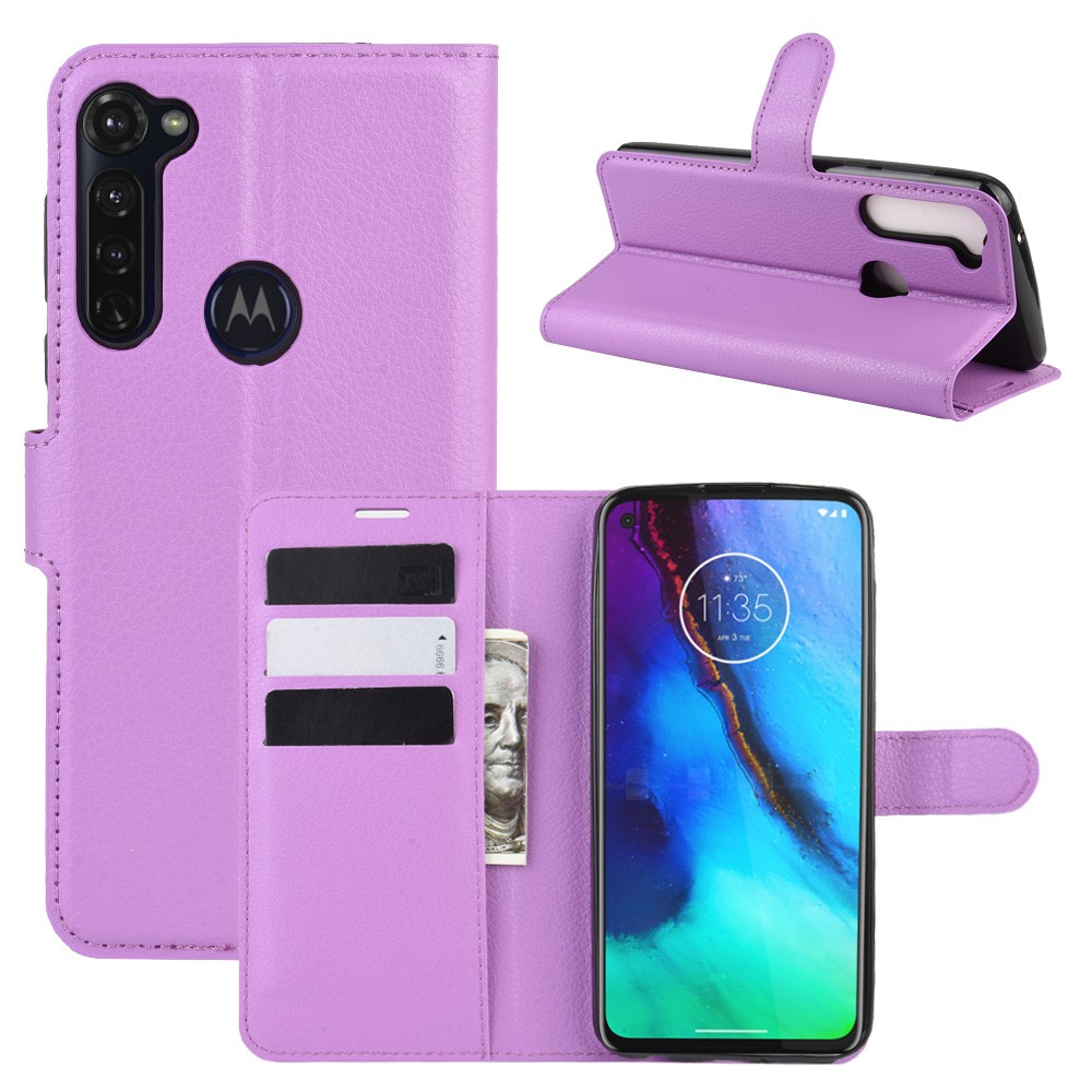  Motorola Moto G Pro - Litchi Plånboksfodral - Lila