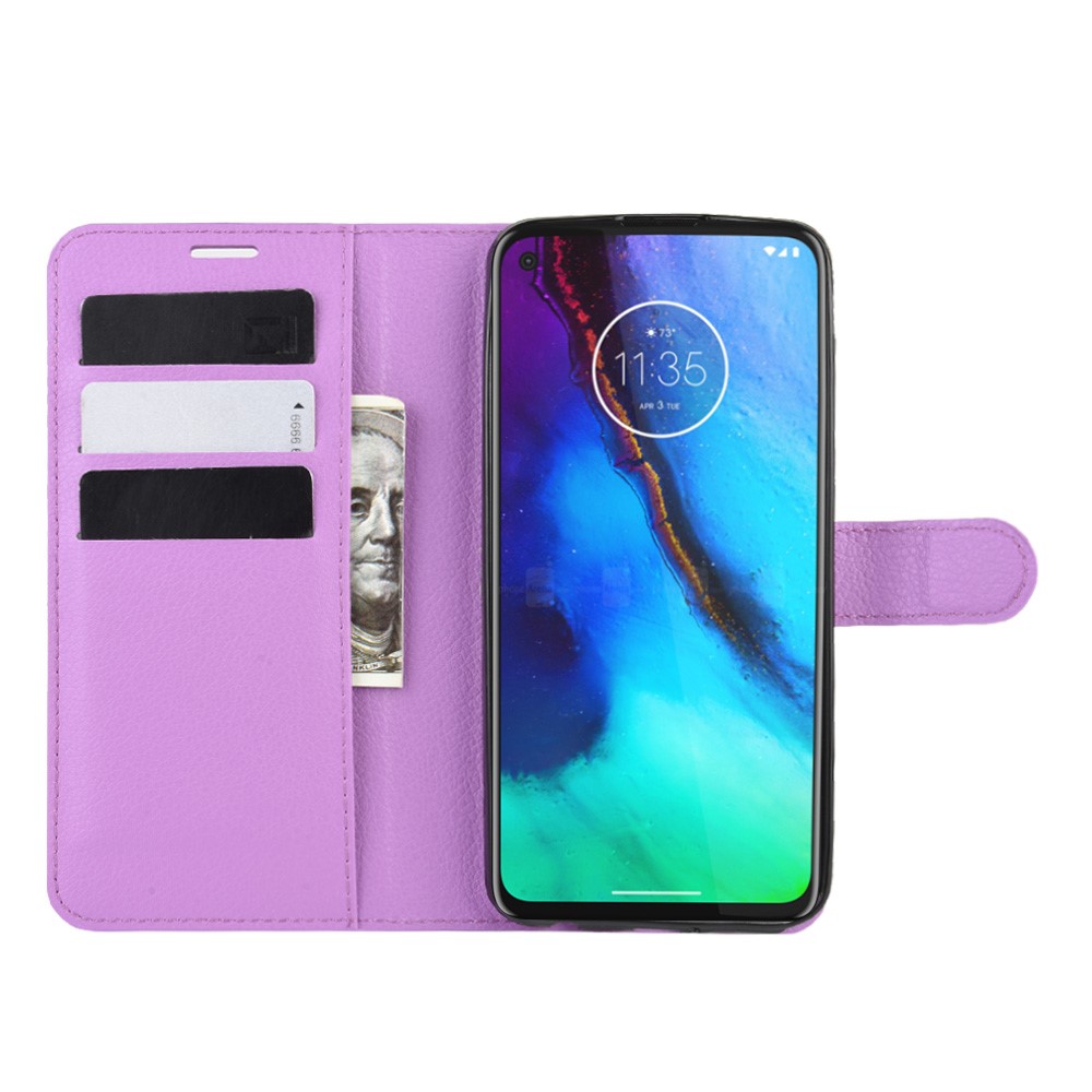  Motorola Moto G Pro - Litchi Plånboksfodral - Lila