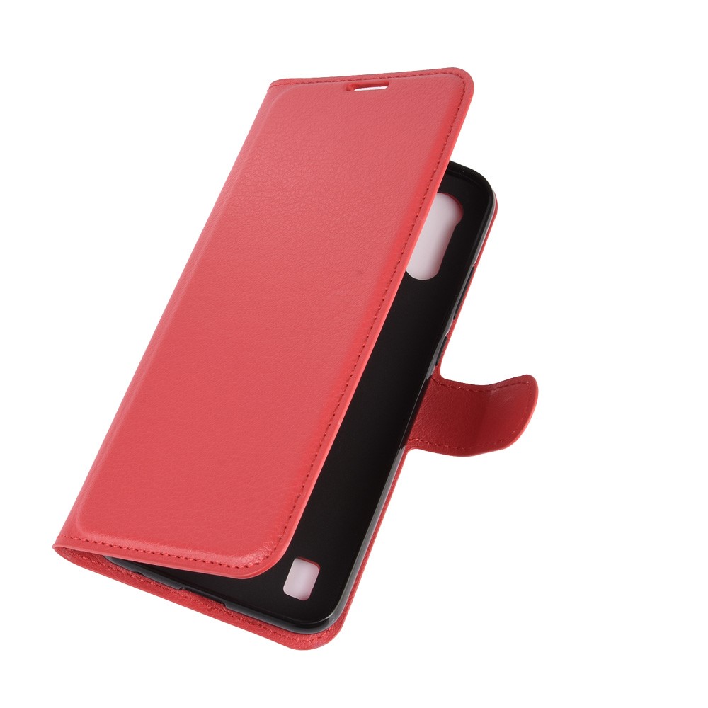  Motorola Moto E6s (2020) - Litchi Plånboksfodral - Röd