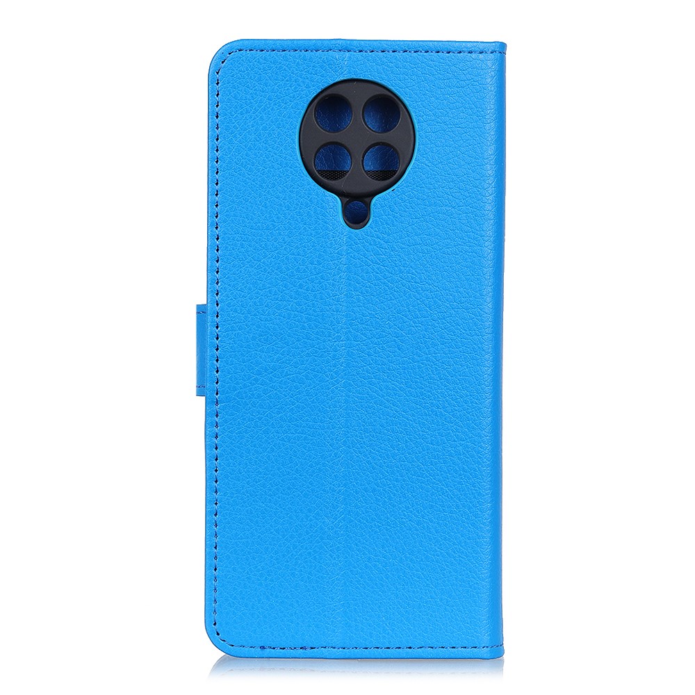  Xiaomi Poco F2 Pro - Litchi Plånboksfodral - Blå