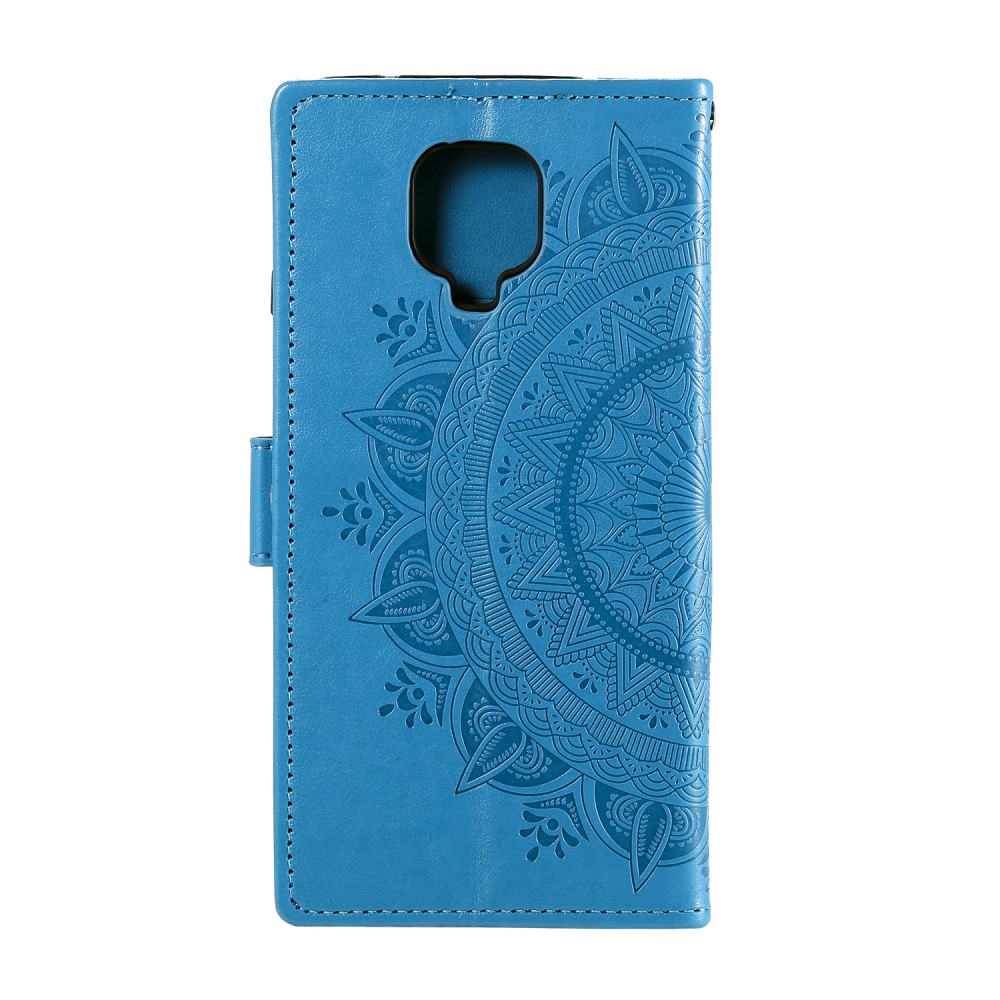  Xiaomi Redmi Note 9 Pro/Note 9S - Mandala Plånboksfodral - Blå