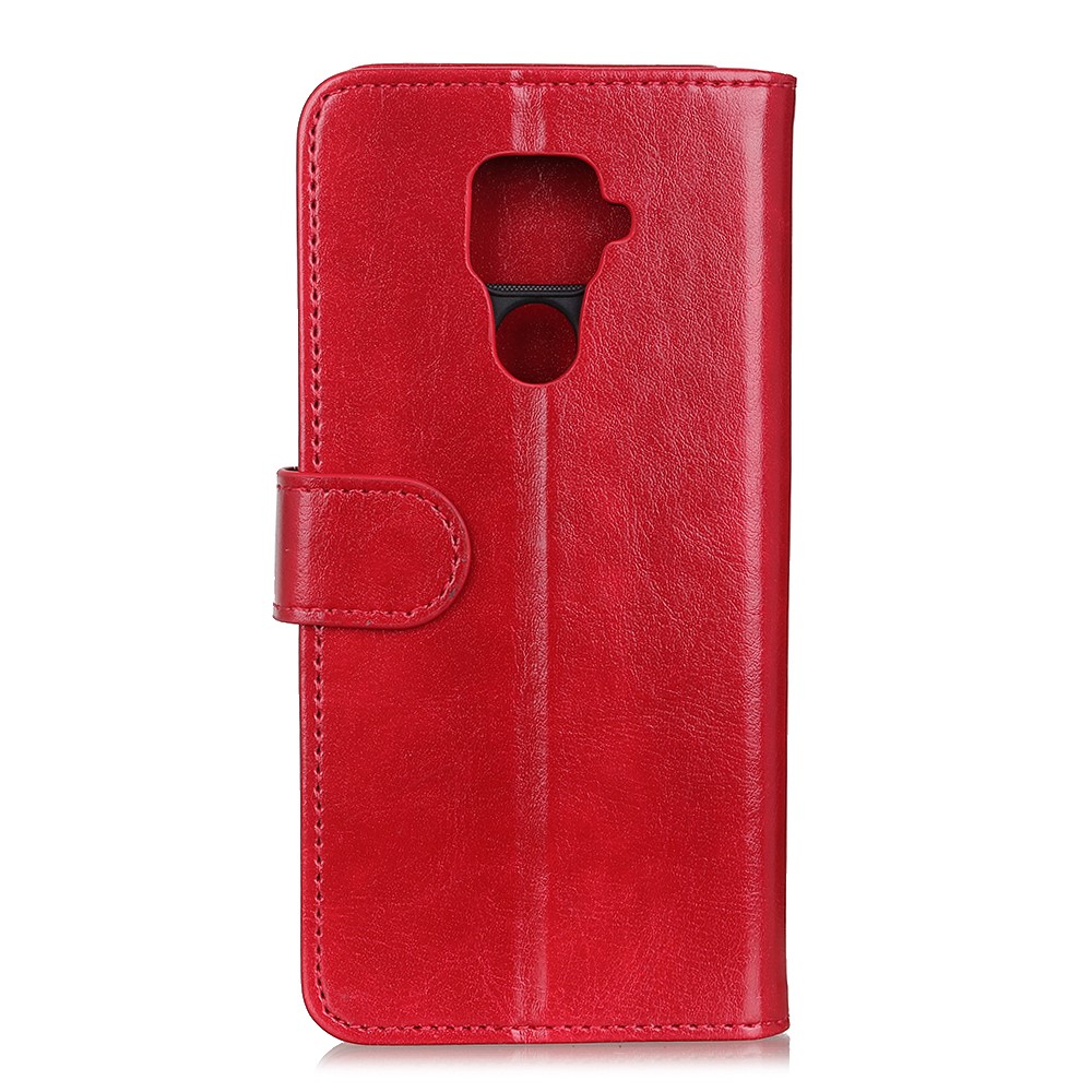  Xiaomi Redmi Note 9 - Crazy Horse Plånboksfodral - Röd
